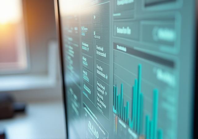 Custom supply chain analytics dashboard interface